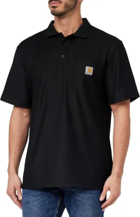 Carhartt Men's Loose Fit Midweight Short-Sleeve Pocket Polo K570
