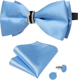 DiBanGu Pre-tied Bow Tie Adjustable Bowtie for Men Formal Tuxedo Bowtie for Wedding Party