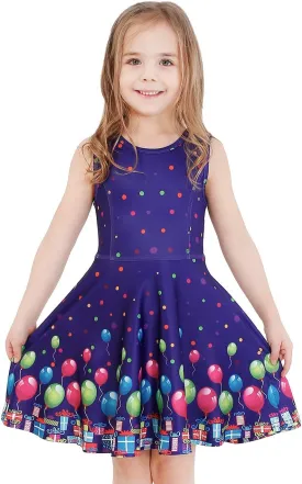 Girls Dress Sleeveless Long Sleeve Kids Toddler Little Big Girl Unicorn Mermaid Casual Dresses