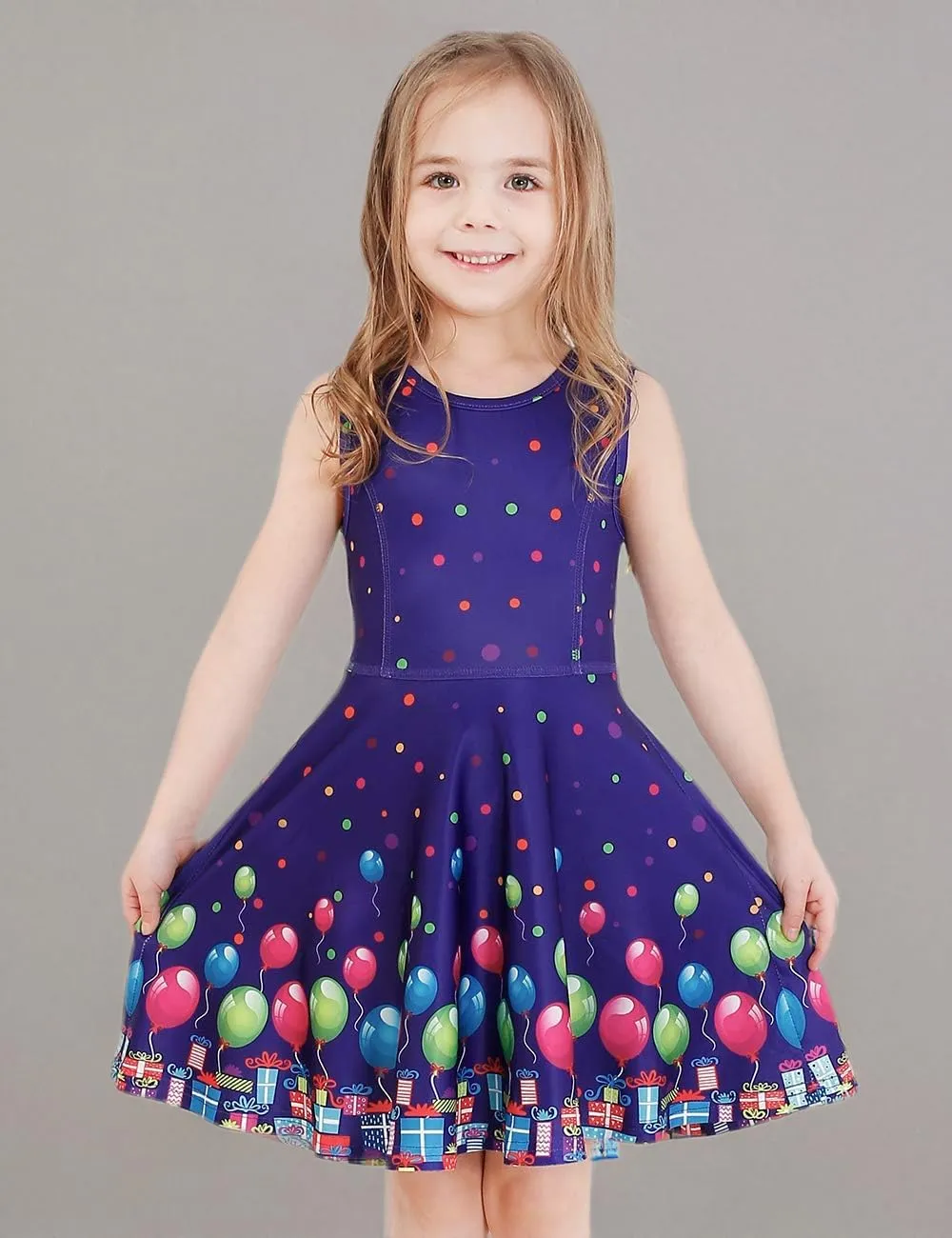Girls Dress Sleeveless Long Sleeve Kids Toddler Little Big Girl Unicorn Mermaid Casual Dresses