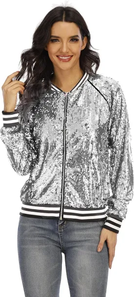 HI-party Casual sequin coat