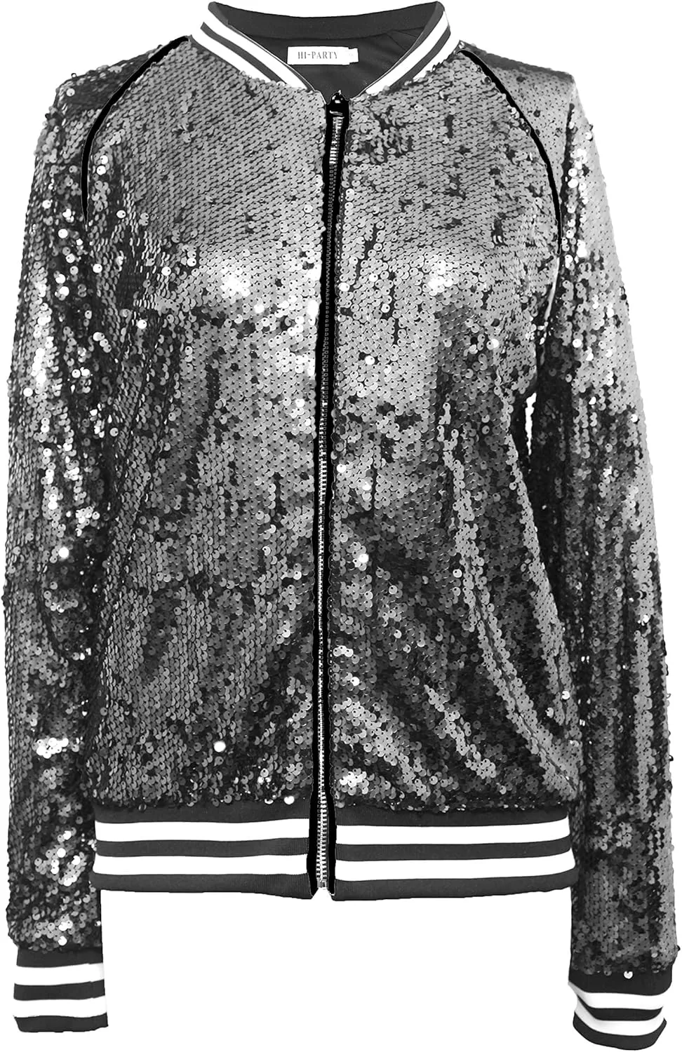 HI-party Casual sequin coat