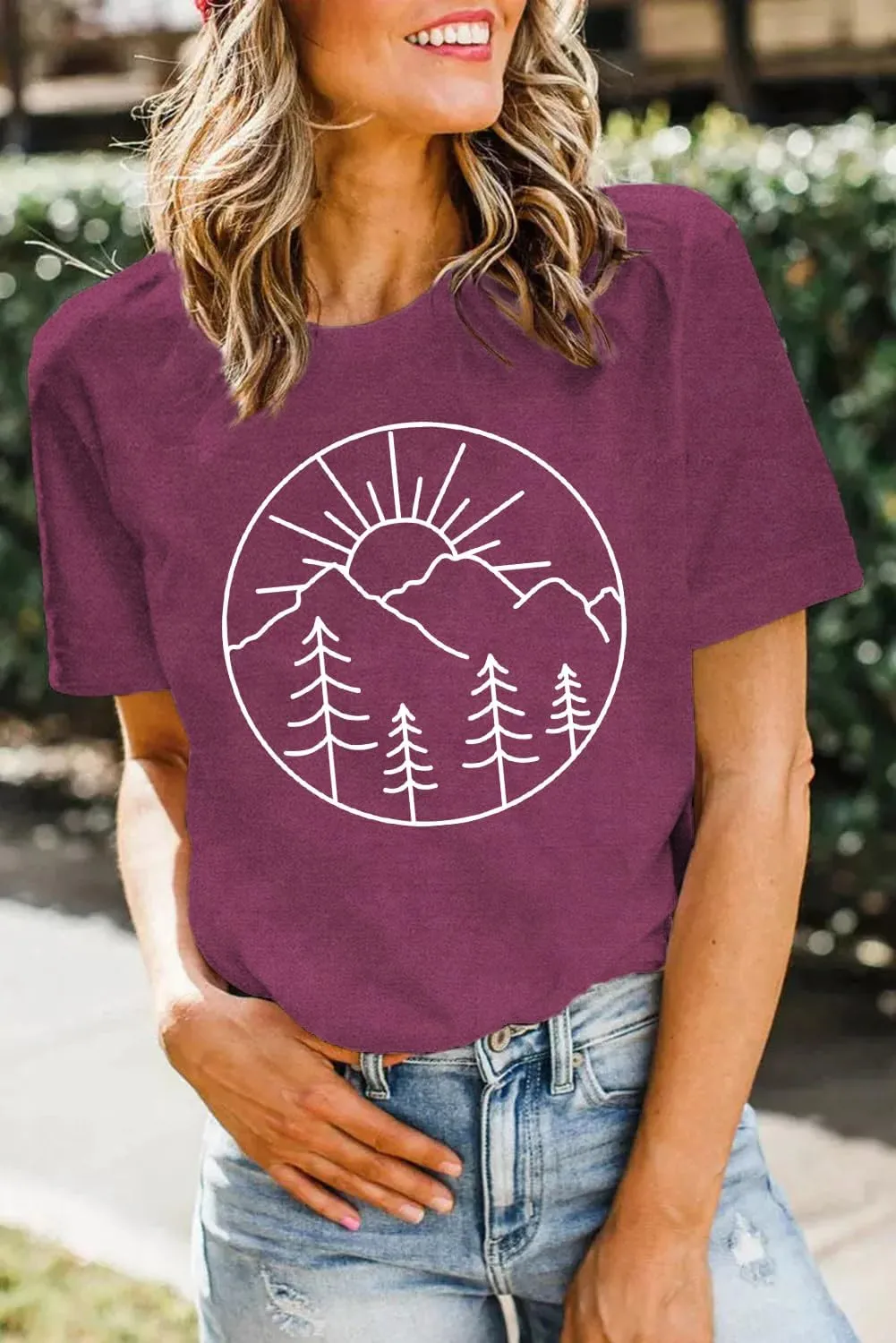 Hiking Shirt for Women Nature Hike Camping T-Shirt Outdoors Adventure Workout Tee Tops