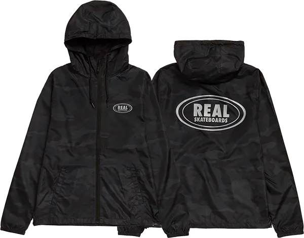 Real Oval Hooded Windbreaker