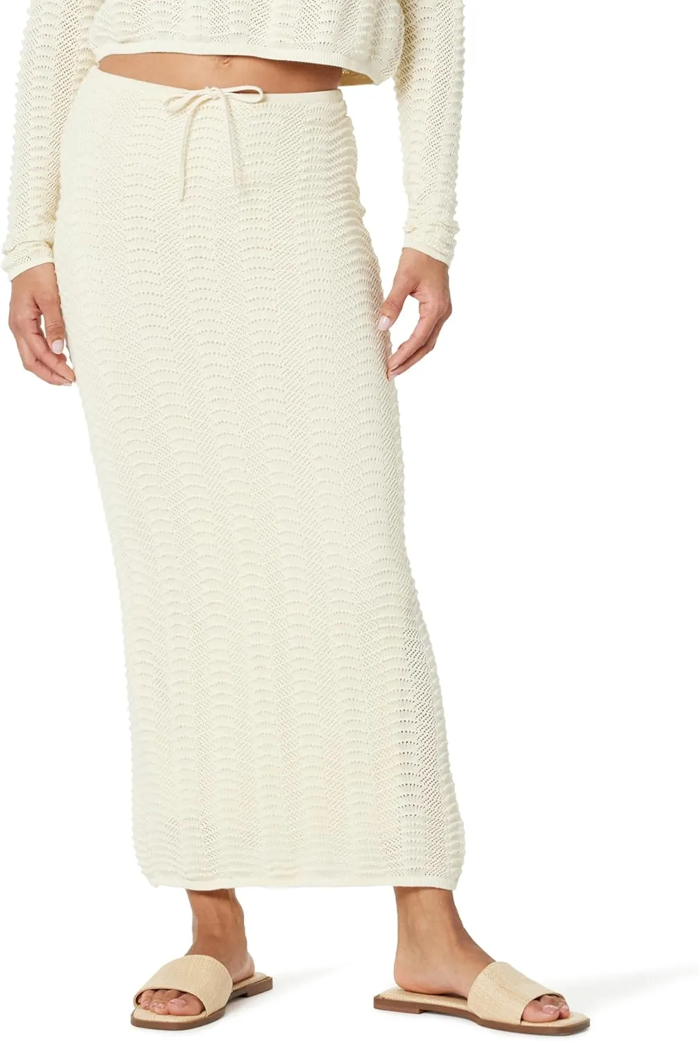 The Drop Women's Makayla Crochet Maxi Skirt