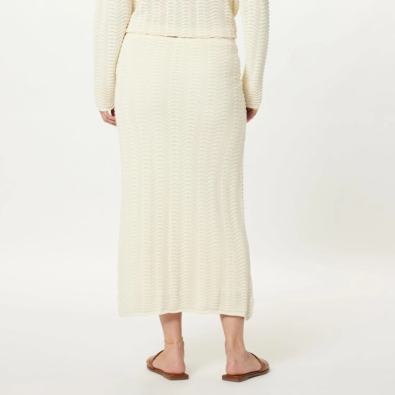 The Drop Women's Makayla Crochet Maxi Skirt