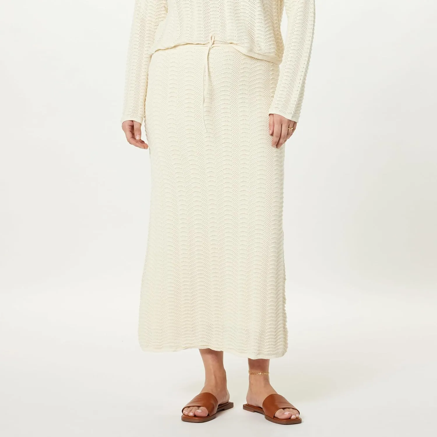 The Drop Women's Makayla Crochet Maxi Skirt