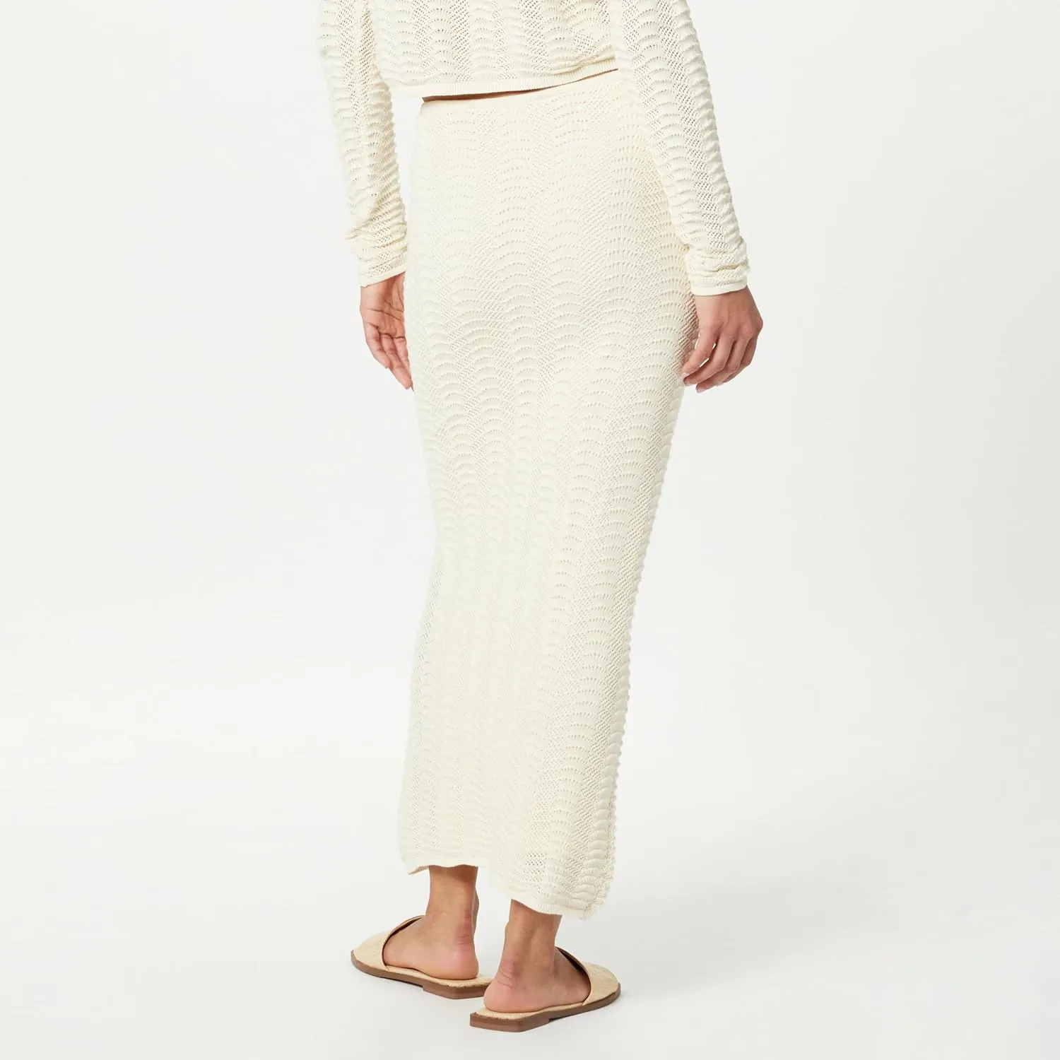 The Drop Women's Makayla Crochet Maxi Skirt