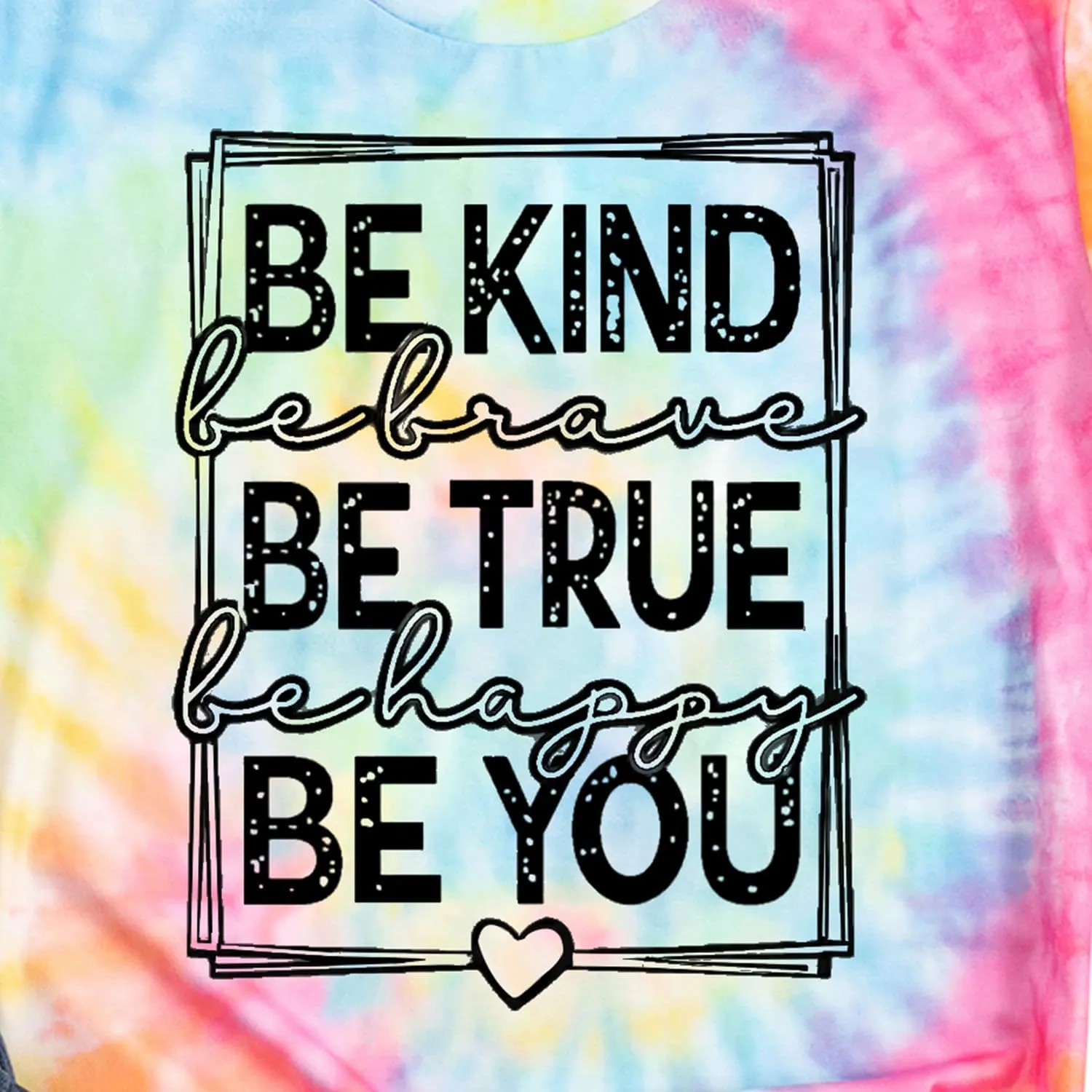 Womens Be Kind Shirts Kindness T-Shirt Be True Be You Be Brave Be Happy Tee Inspirational Gifts Top